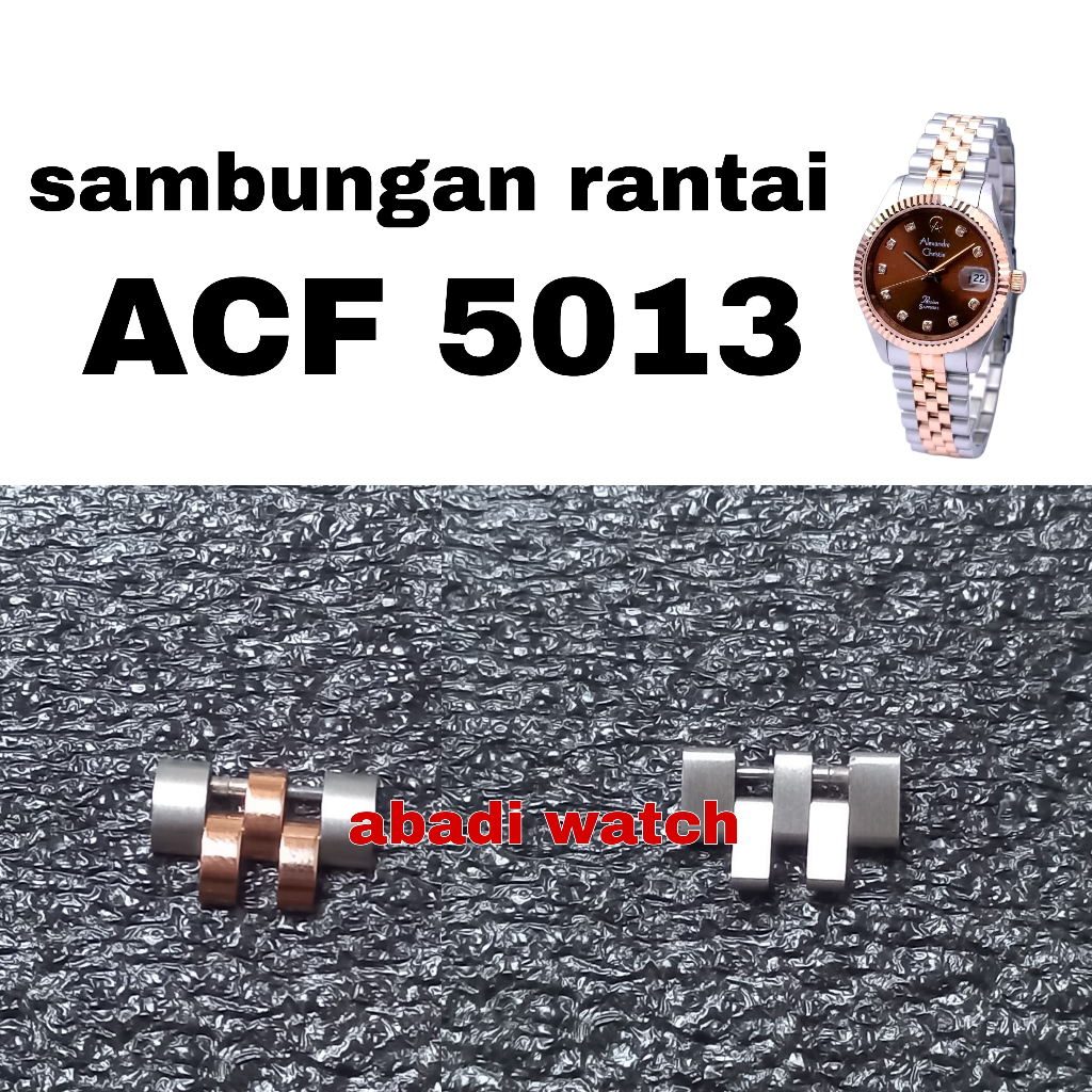 Sambungan Tali Rantai Jam Tangan Alexandre Christie Original AC 5013
