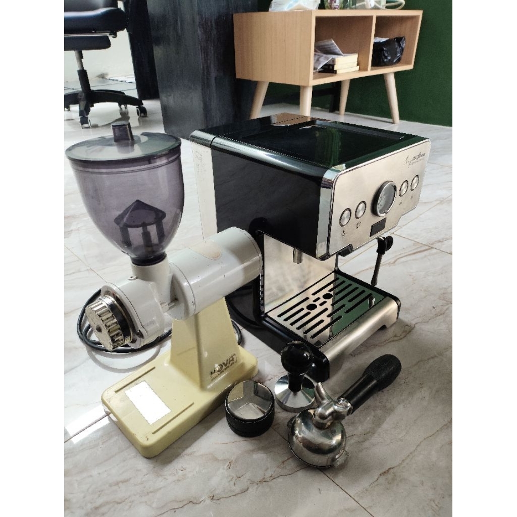 Paket Mesin Kopi, Mesin Espresso, Grinder