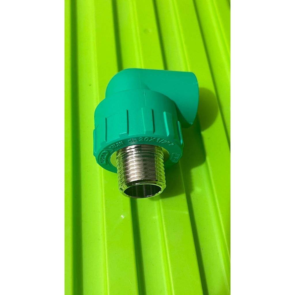 Elbow Male Thread PPR 1/2" (20mm) / Keni Drat Luar PPR 1/2 inch / KDL PPR 1/2 inch
