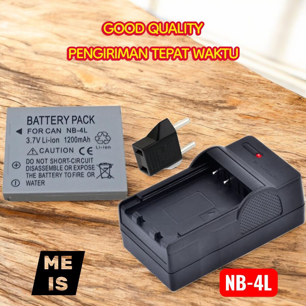 Charger & Baterai Canon SD1000 SD1100 SD1400 SD200 SD30 SD300 SD40 SD400 SD430 SD450 SD600 - Batre C