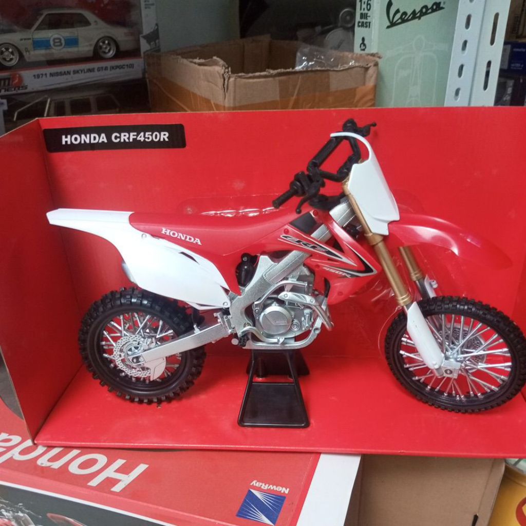 Diecast Miniatur Motor Trail Honda CRF 450R 1:6 Murah