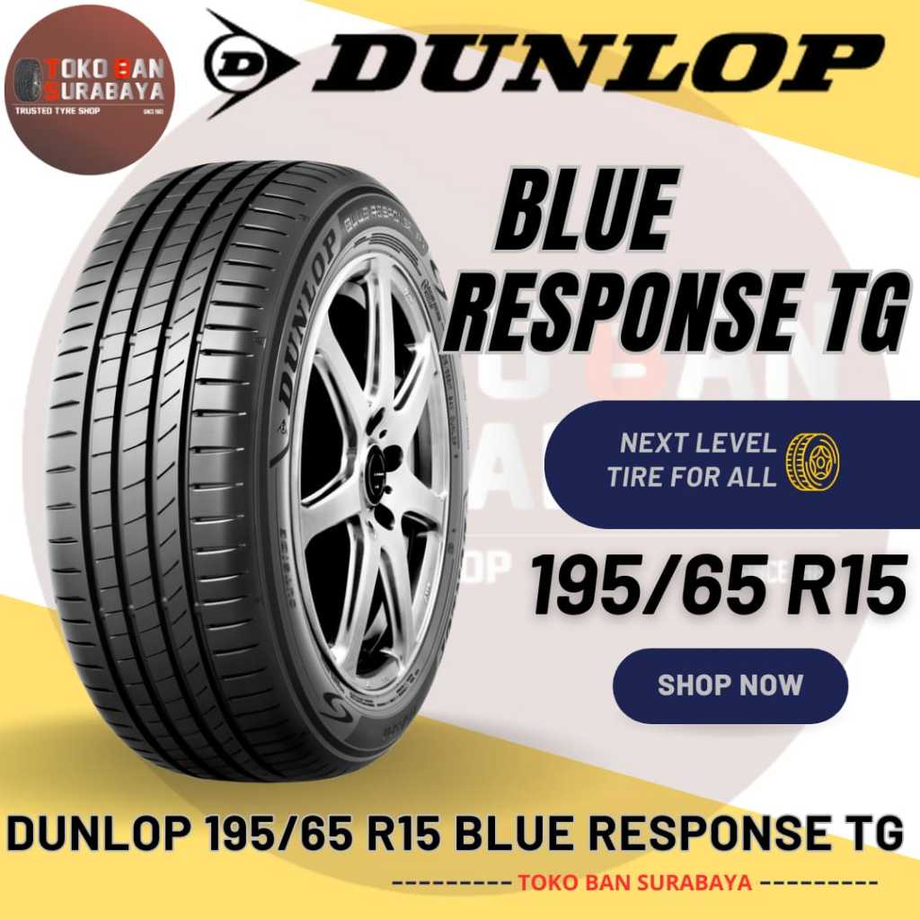 DUNLOP 195/65R15 BLUE RESPONSE TG 19565R15 195/65/15 195/65-15 19565 195/65 R15 R 15