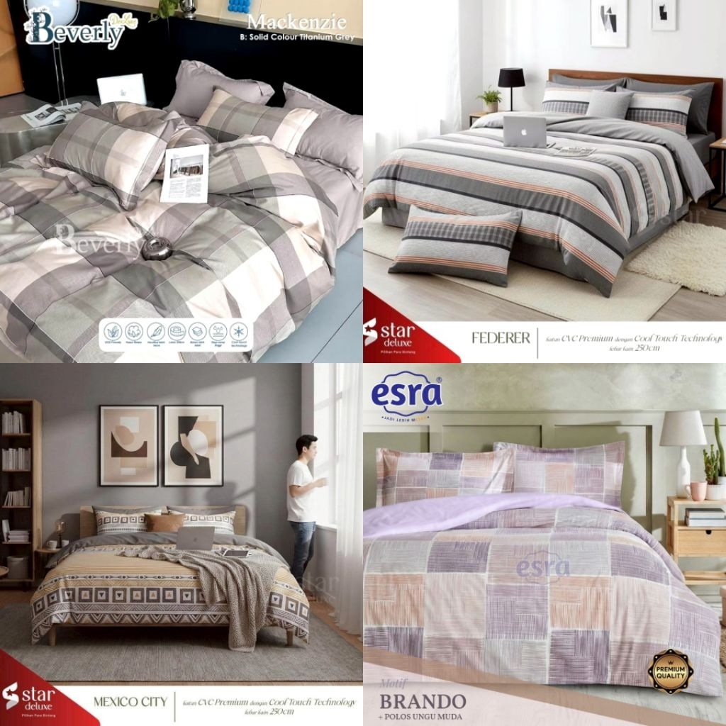 SPREI KATUN LOKAL ESRA MOTIF ABSTRAK
