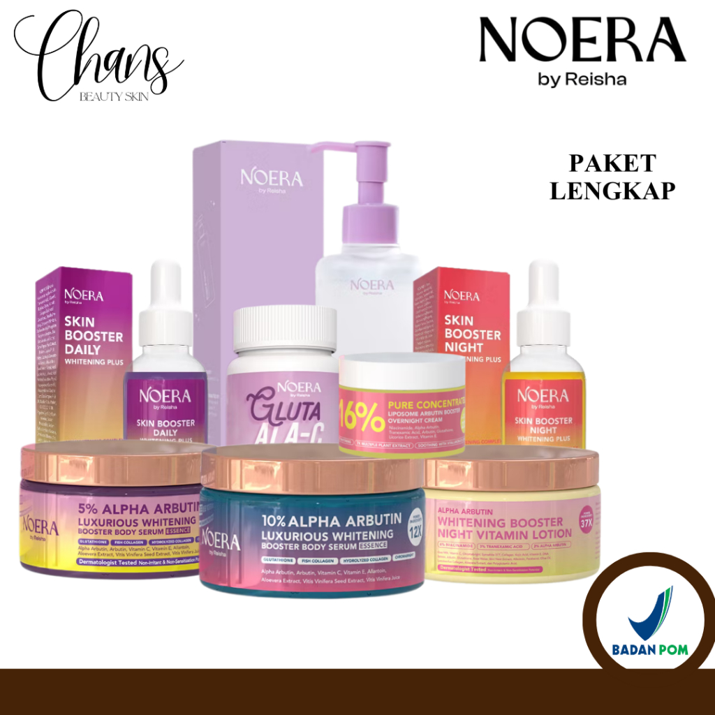 NOERA BY REISHA PAKET LENGKAP | ALL SERIES HB Bangsawan HB Janda HB Dosting Malam kolagen Body Serum