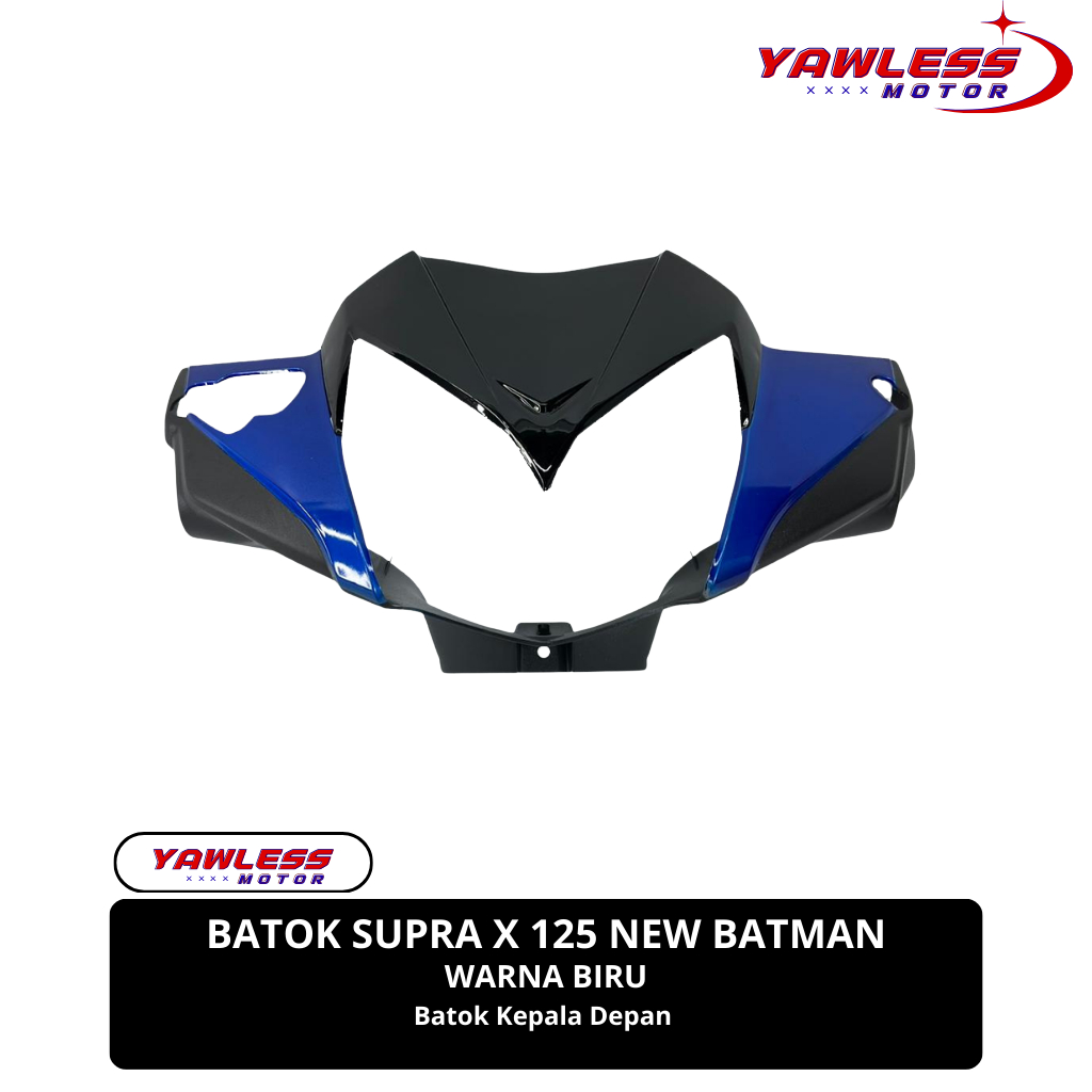 batok depan supra x 125 batman warna Biru / batok lampu supra x 125