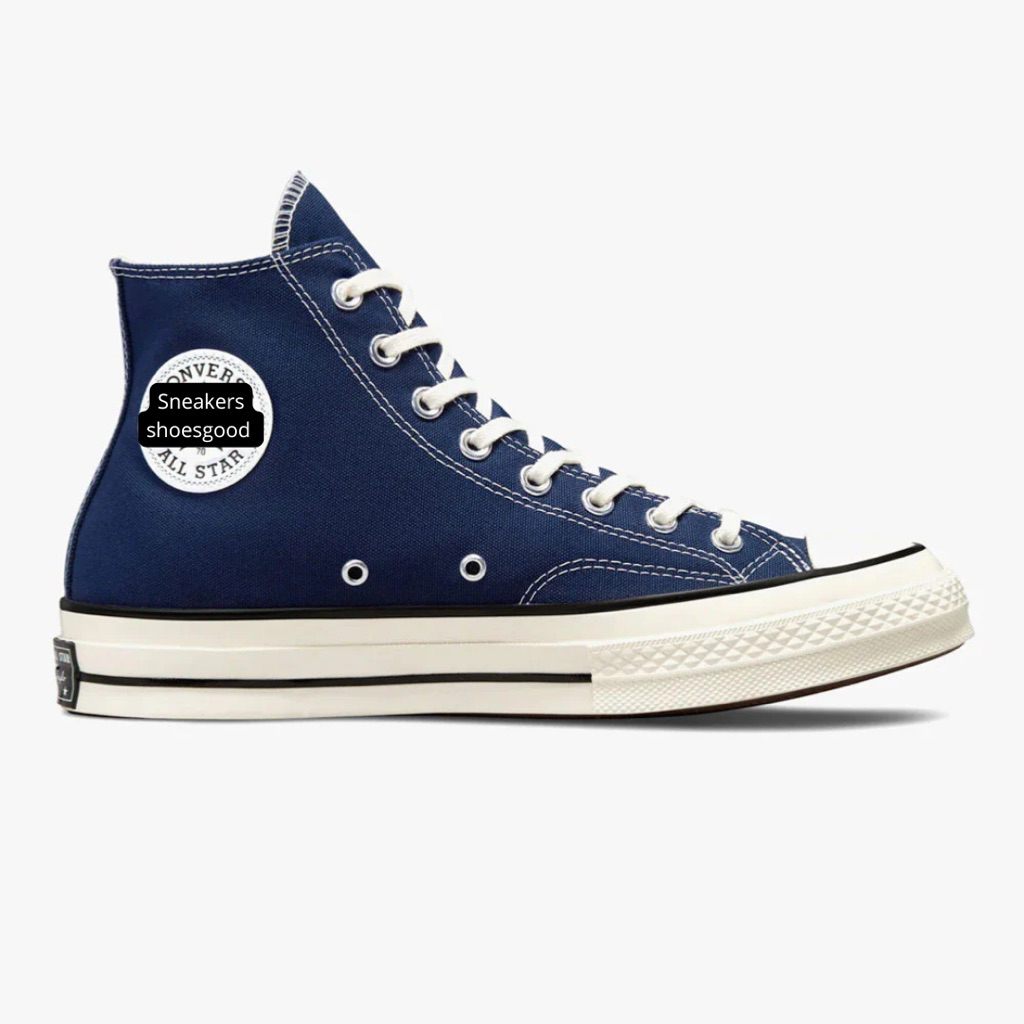 Fauststore - Sepatu Sneakers pria wanita CONVERSE CHUCK TAYLOR ALL STAR 70S HI MIDNIGHT NAVY EGRET