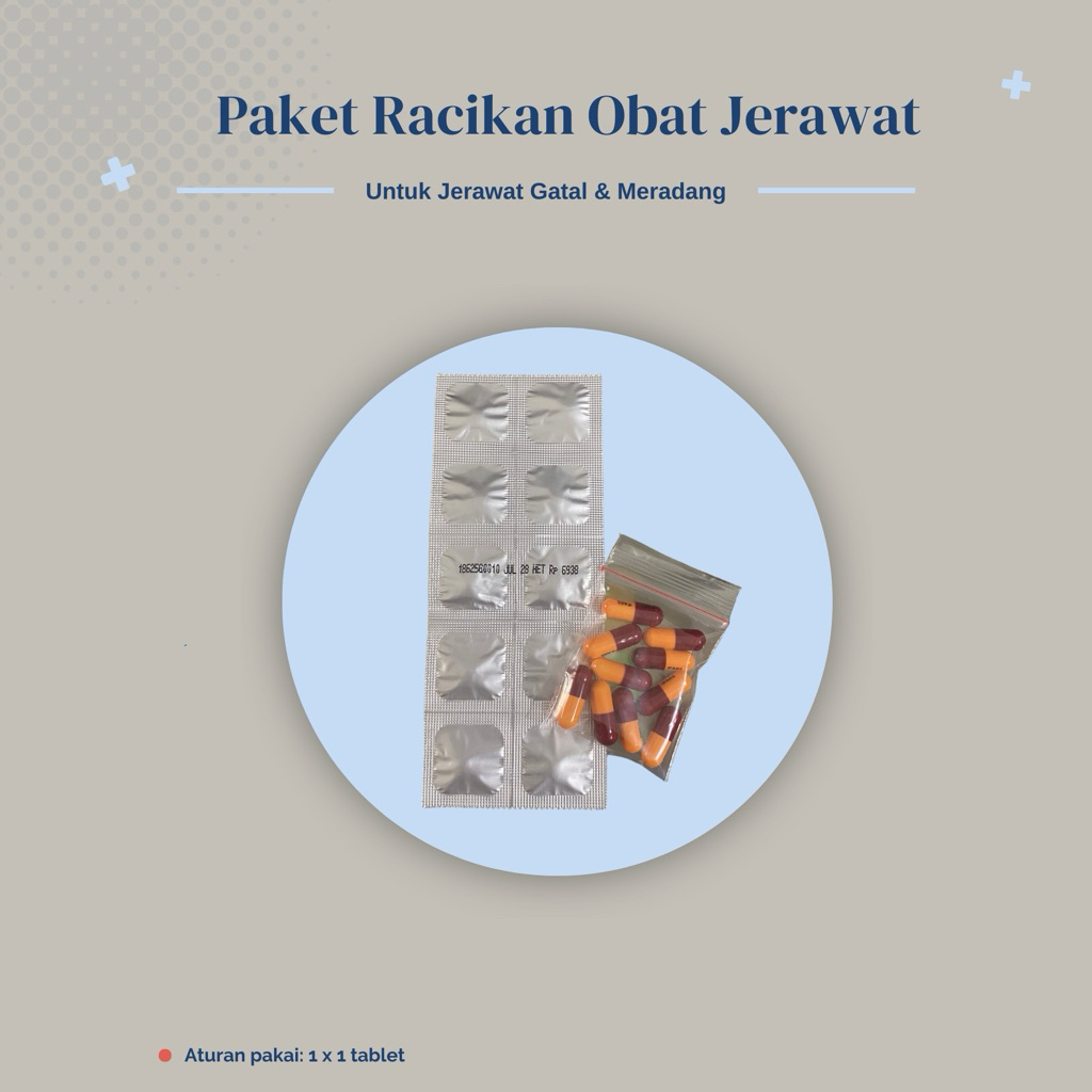 Paket Racikan Obat Minum Jerawat Gatal Meradang