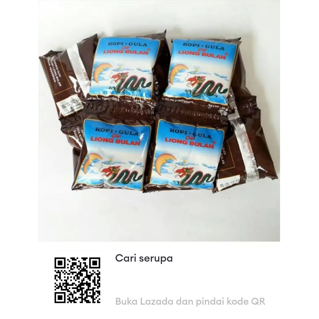 Kopi Liong bulan + gula