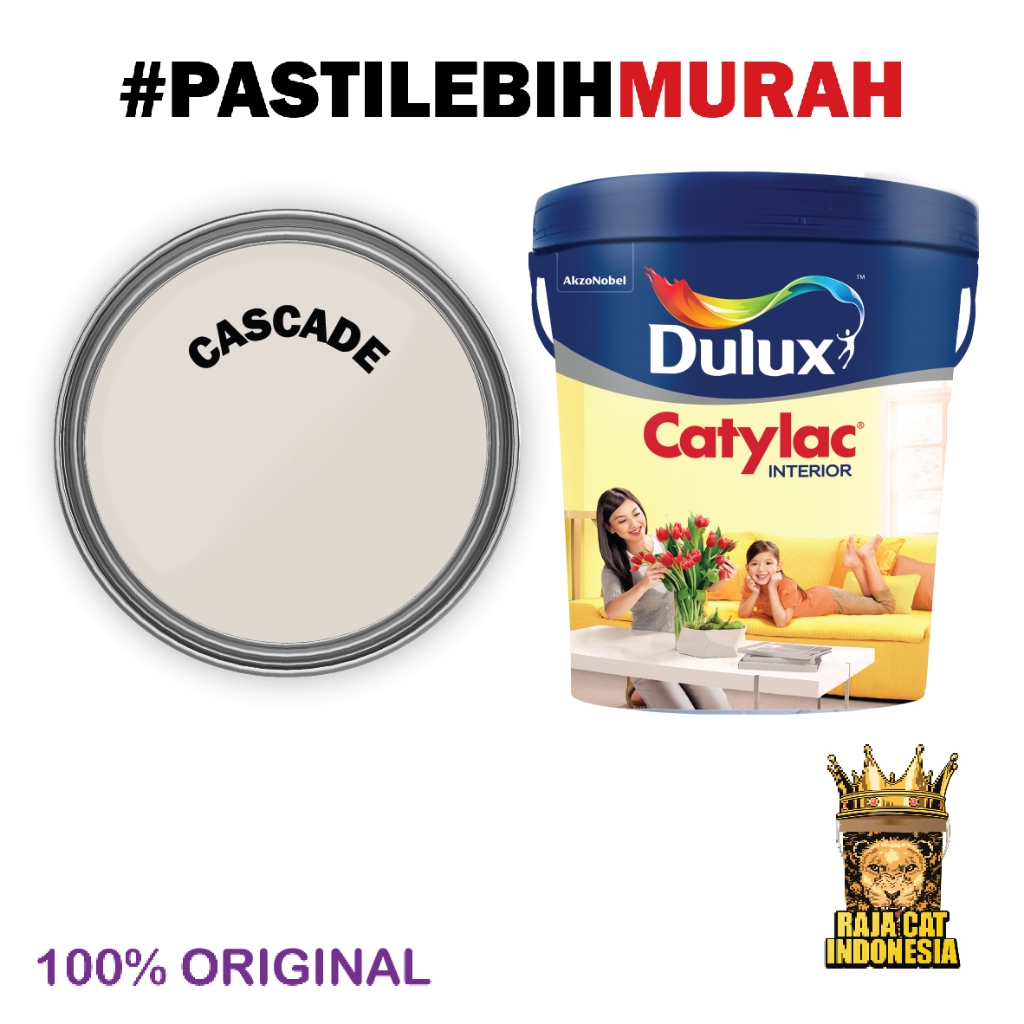 Cat Tembok Interior | Dulux Catylac Tinting ( CASCADE ) 5Kg | Kemasan Galon