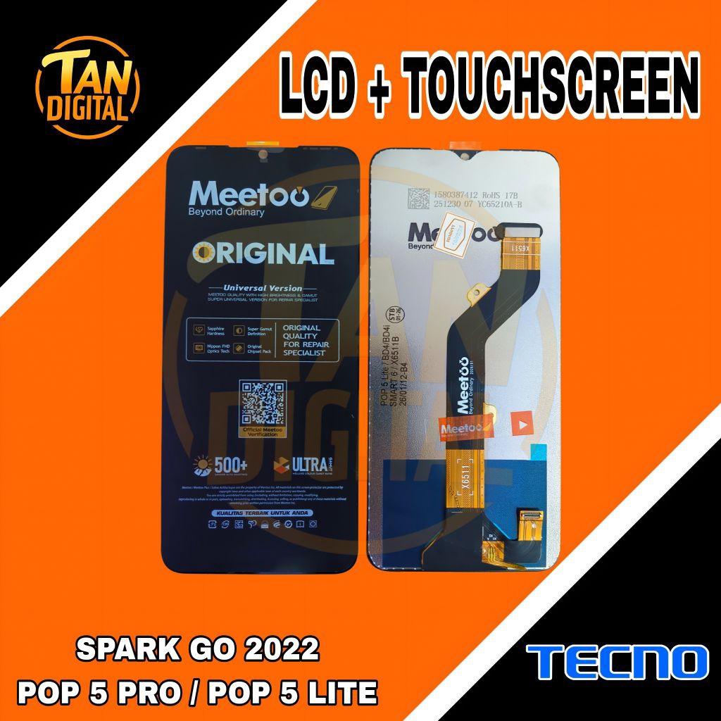 LCD TECNO SPARK GO 2022 / TECNO POP 5 PRO / POP 5 LITE MEETOO