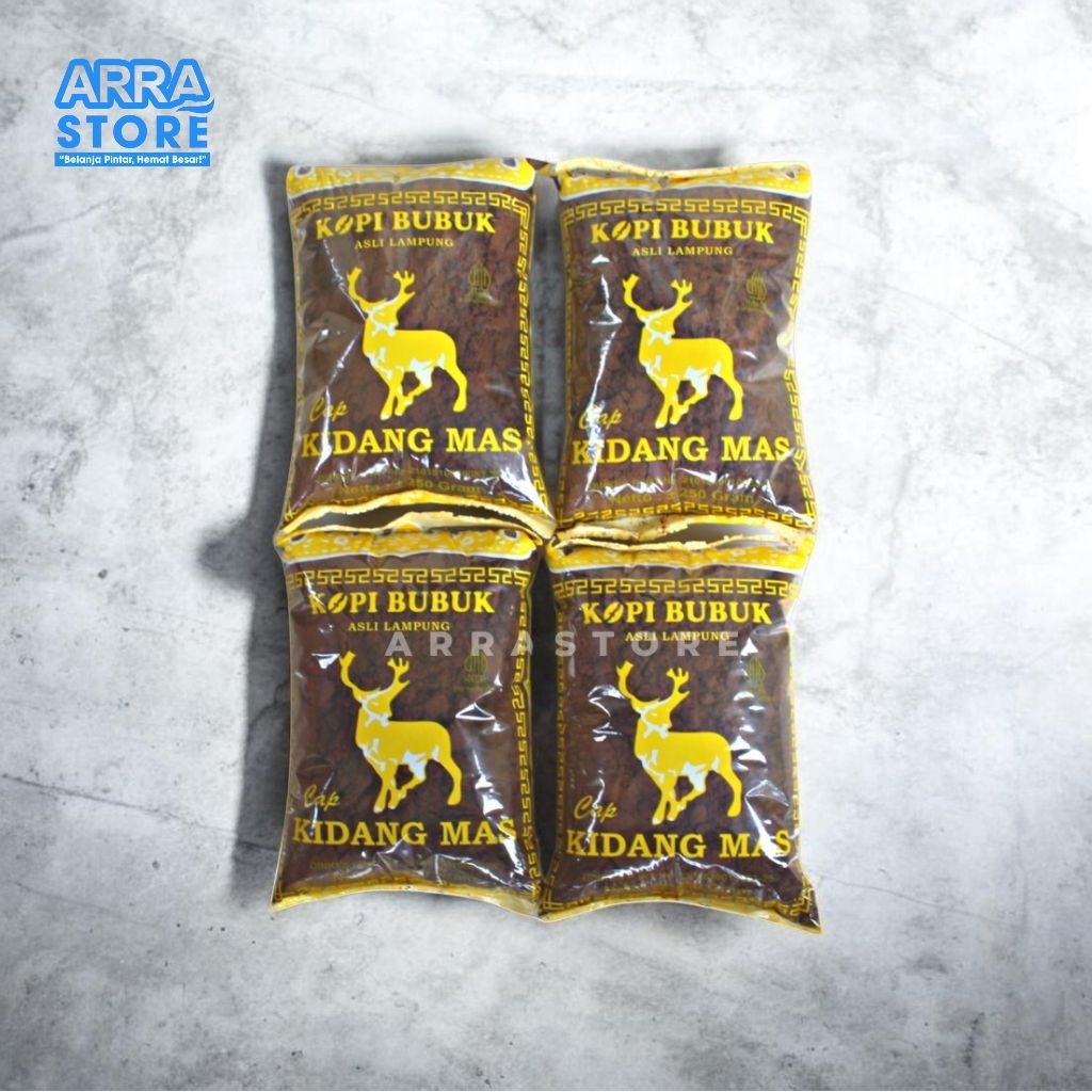 [1 KG] Kopi Bubuk KIDANG MAS Asli Lampung 250g x 4 pcs