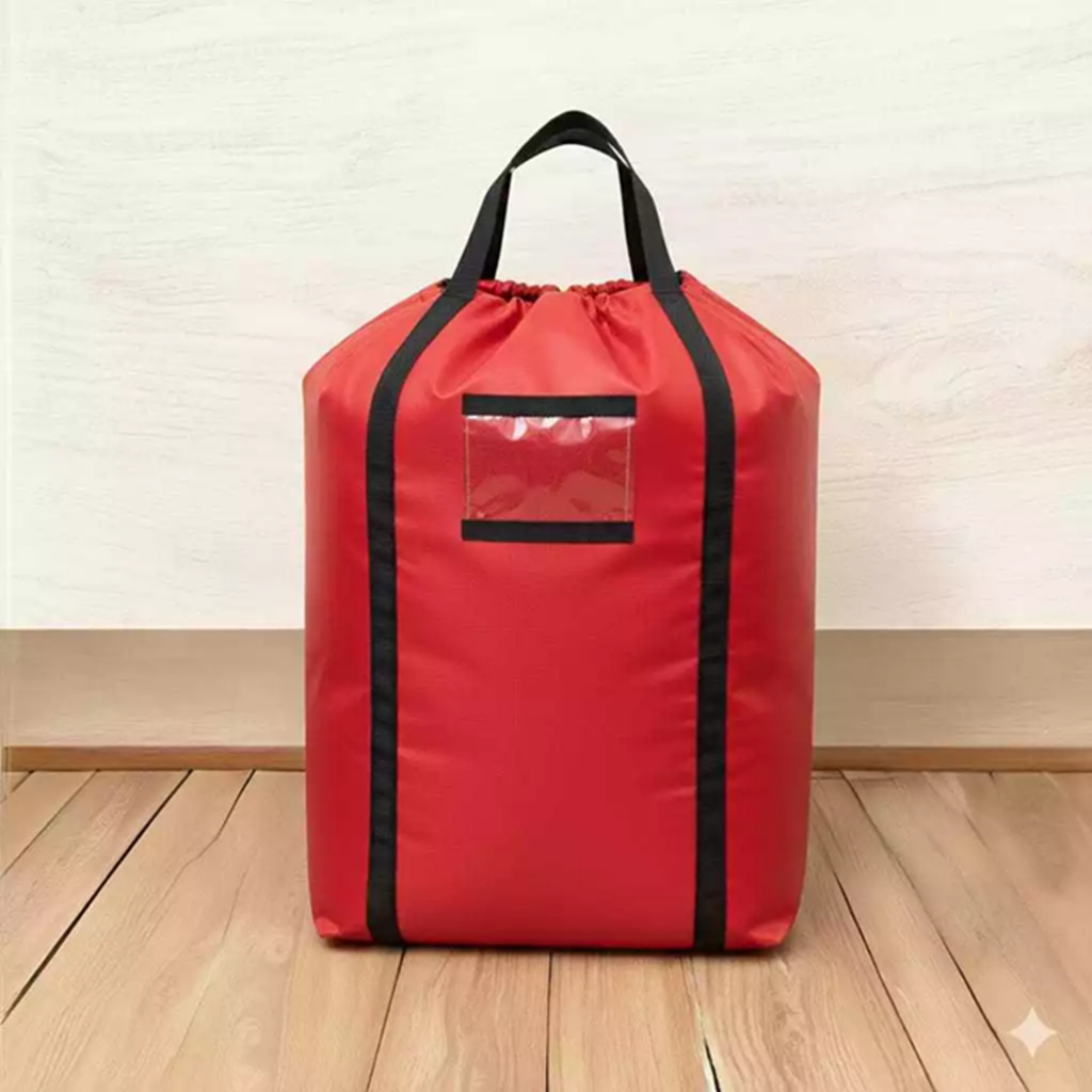 Tas Laundry Jumbo /  Tas Laundry Kain / Tas Laundry Tebal Kain Besar Bisa diserut ada Tentengannya