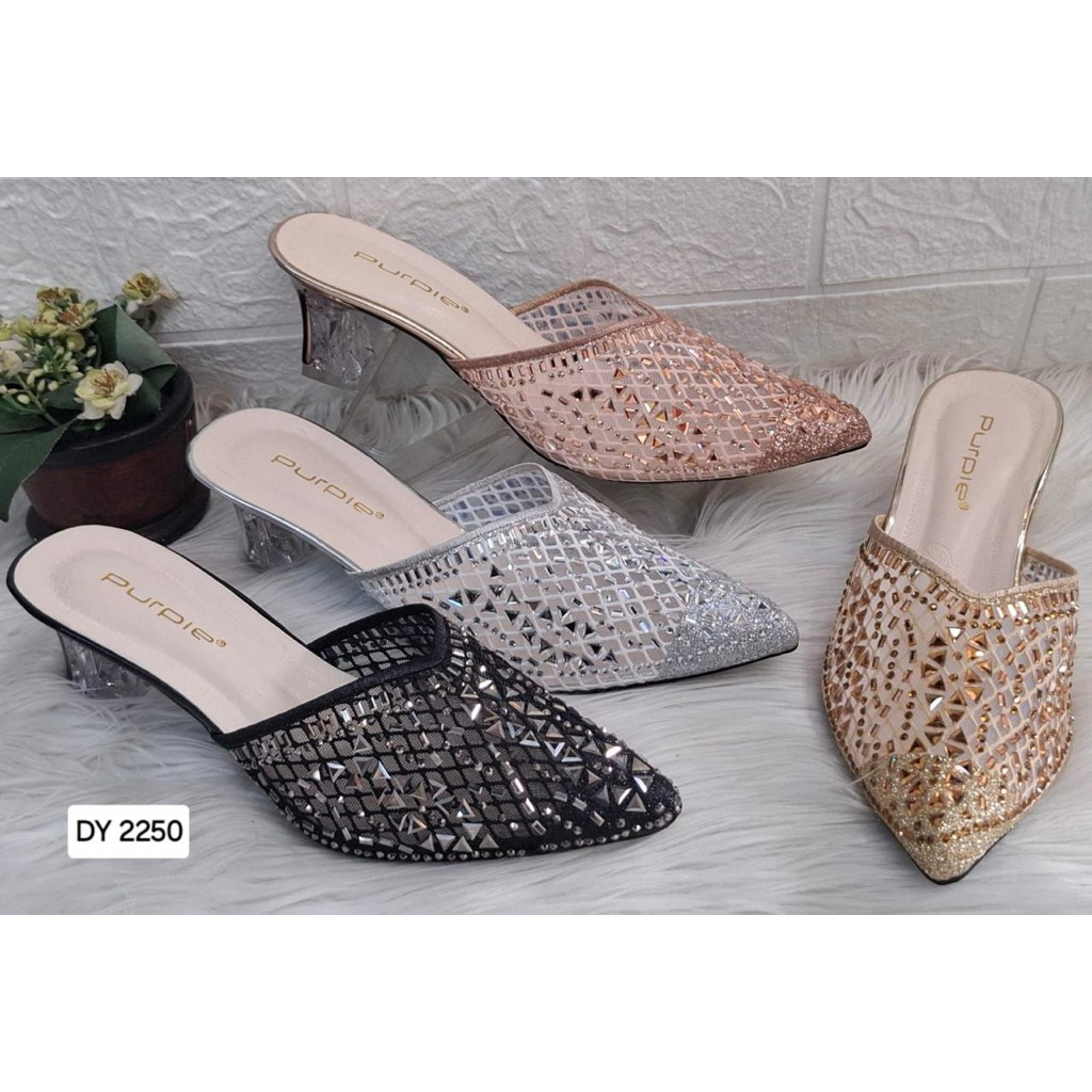 PURPLE - DY.2250 - SELOP WEDDING WANITA - SELOP PESTA HAK KACA PURPLE