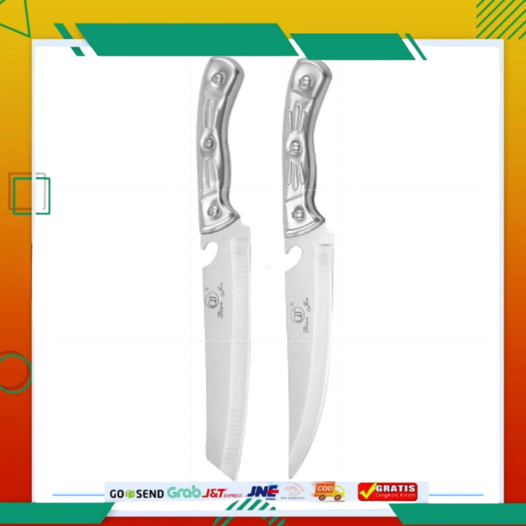 Dapur Stainless- Pisau Baja Super Tajam Stainless Seset Daging Knife Original