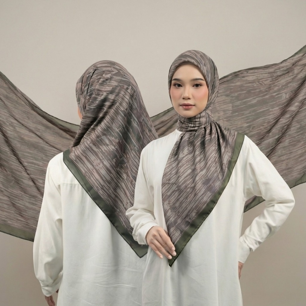ZOYA KINZA SCARF SEGI EMPAT PRINTING SEGI EMPAT MOTIF