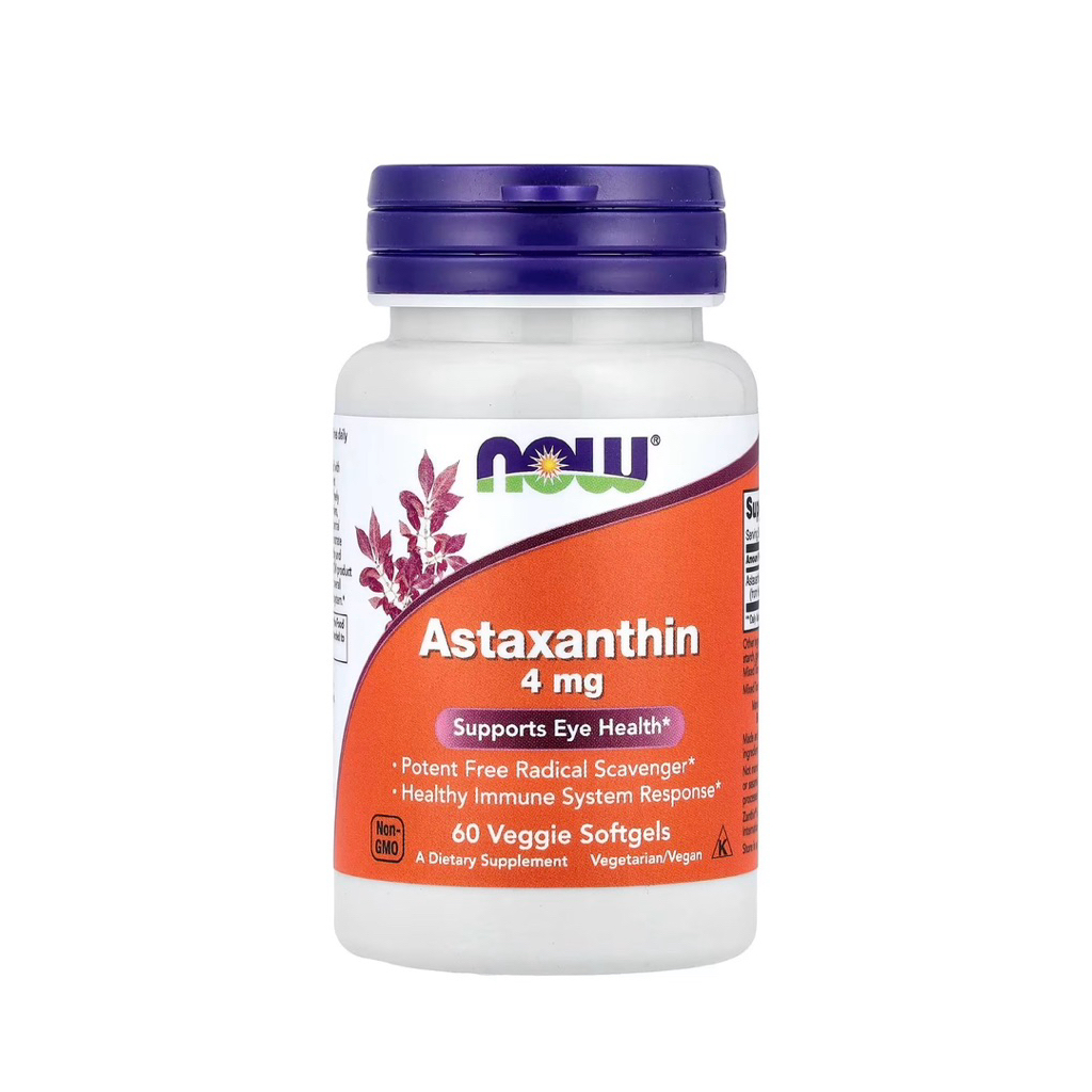 Now Foods Astaxanthin 4 mg 60 Veggie Softgel