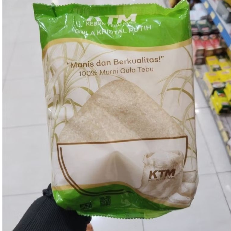 Gula Pasir Putih KTM Manis dan Berkualitas 100% Murni Gula Tebu Kebun Tebu Max 1kg - Surabaya PS