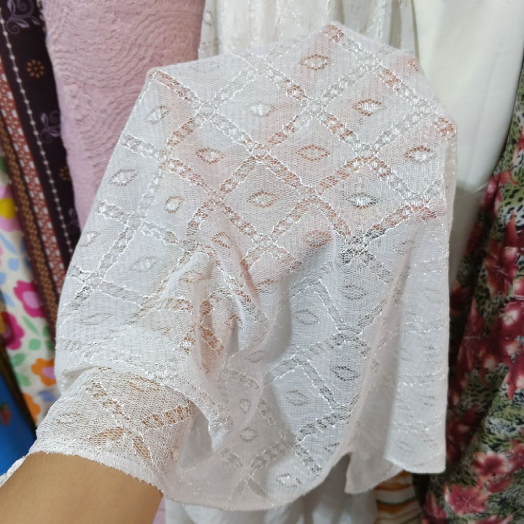 kain brokat lace street - Harga/0,5m - kain brokat meteran - kain brokat tulang | kain brokat import