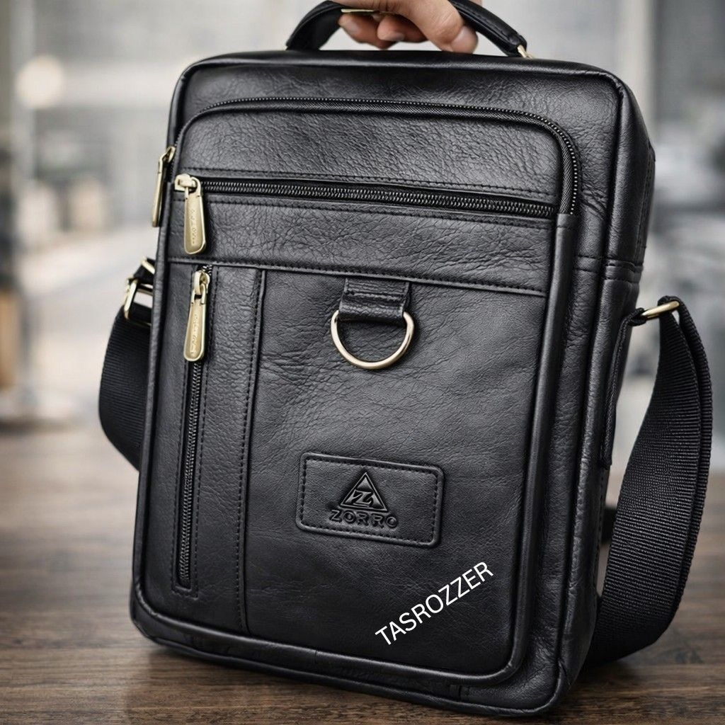 Tas laptop kulit asli banyak saku muat map laptop size jumbo