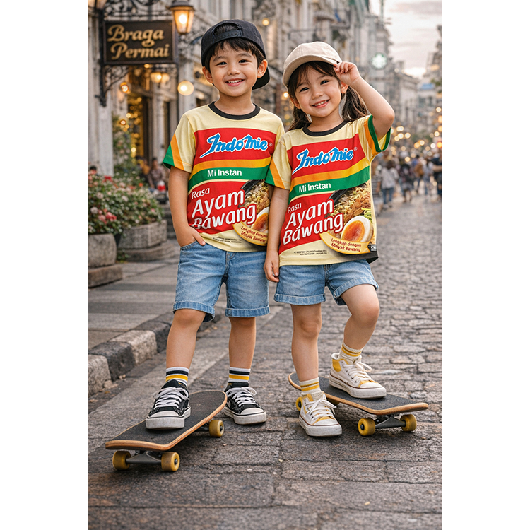 KAOS ANAK INDOMIE BENGBENG KAPAL API