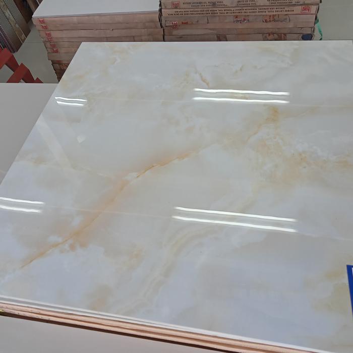 Granit 60x60 Corail L Cream Garuda Tile Nano Poles KW1 | Granit Lantai Cream Elegan Minimalis Premiu