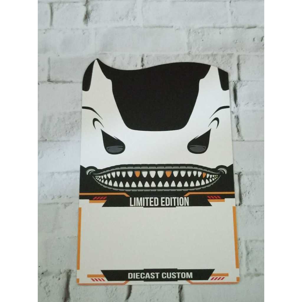 [Custom Card] Blister custom untuk diecast custom Universal tema Rexy Skeleton
