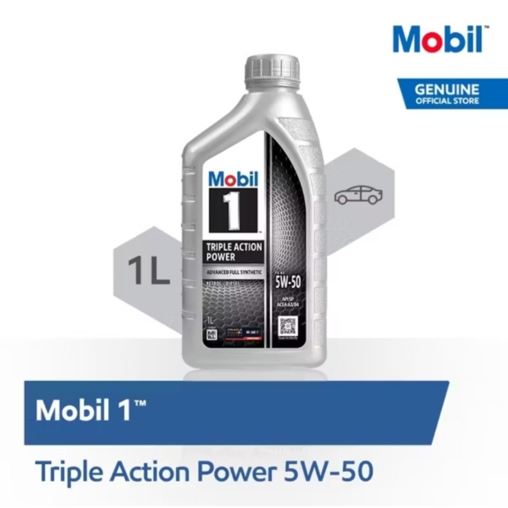 Oli Mesin - Mobil 1 5W-50 (1 liter)
