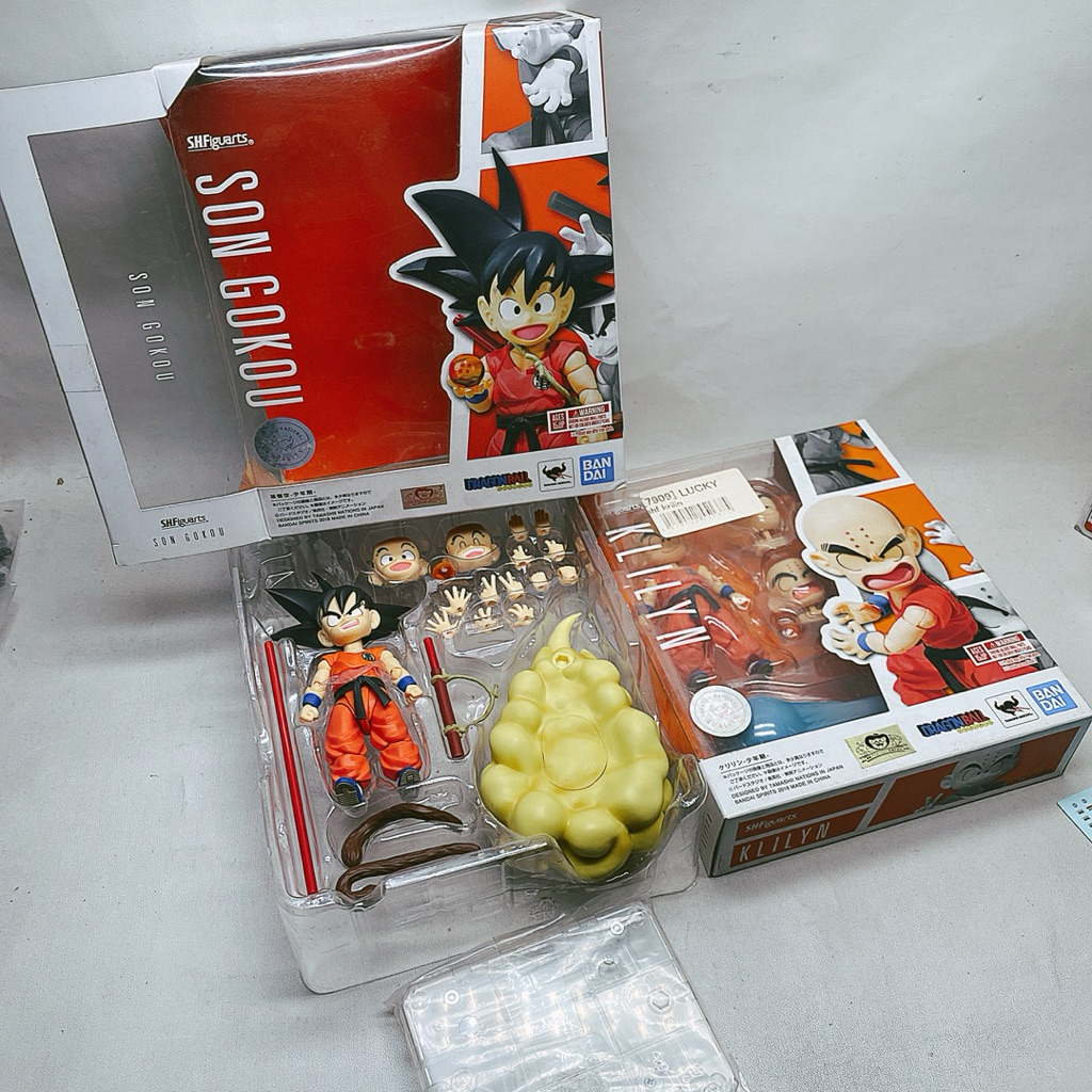 Bandai SHF Dragonball Son Goku Kid BIB + Klilyn MISB