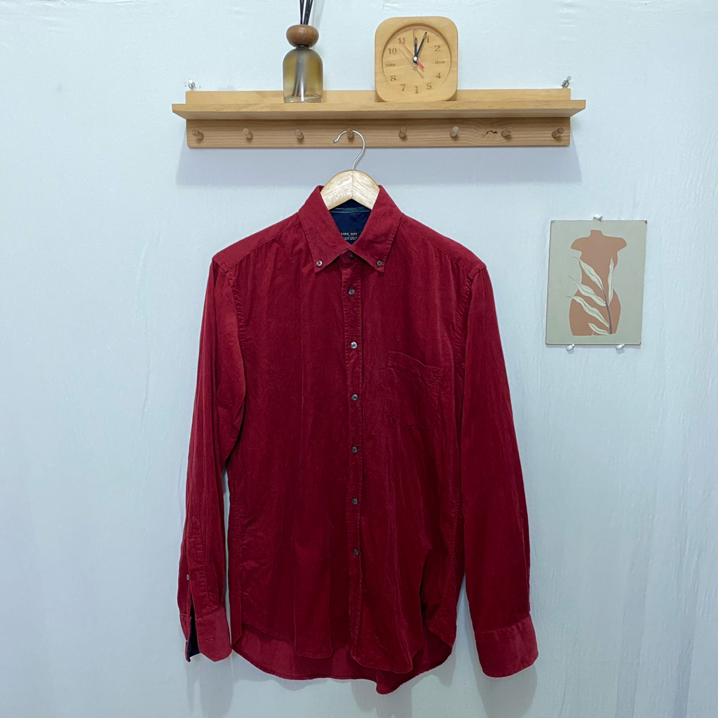 kemeja panjang pria ZARA MAN original kondisi bagus size M
