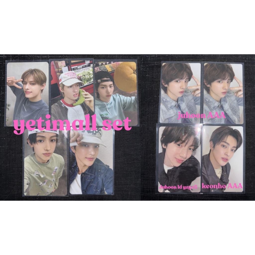 [OFFICIAL] photocard yetimall James,martin,juhoon, seonghyeon, keonho & photocard juhoon, keonho AAA