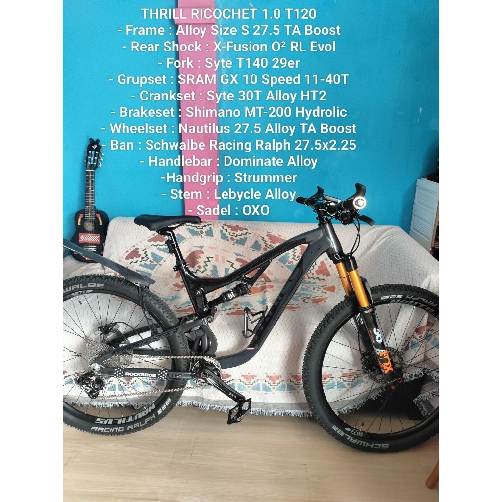 THRILL RICOCHET 1.0 T120 Sepeda MTB Gunung Fullsus