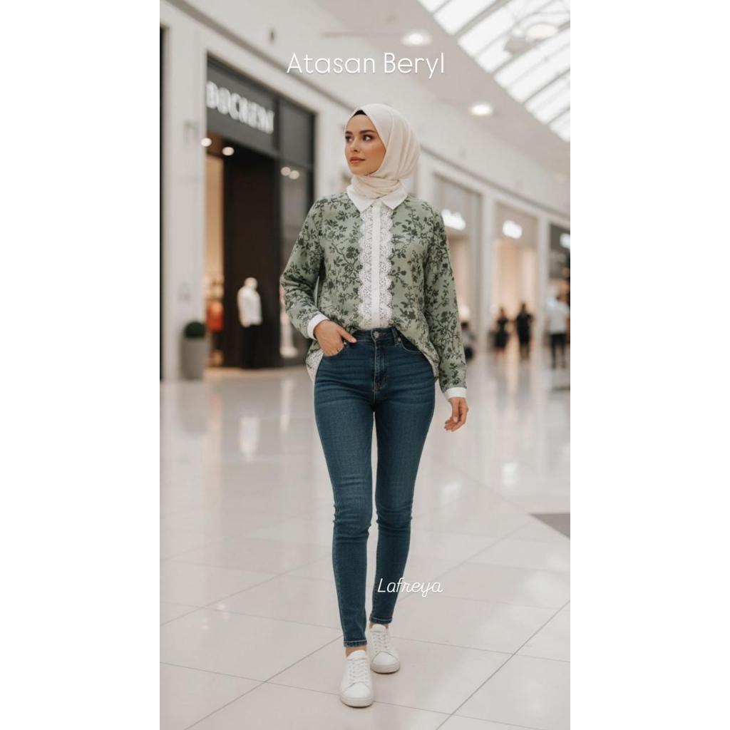 Cleome Lafreya Atasan Beryl  Fashion Muslim Wanita LFY