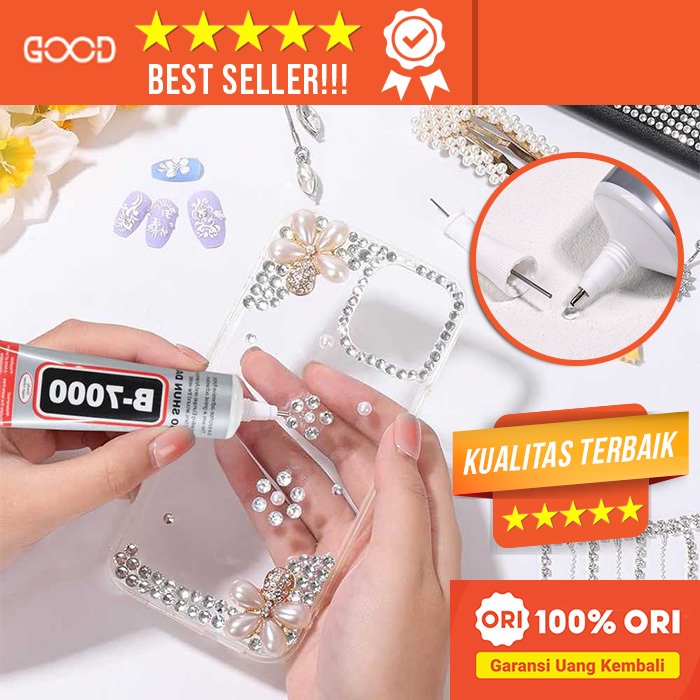 GOOD - Lem B7000 15ml Professional Grade - Adhesive Presisi Jarum untuk Perhiasan & Nail Art