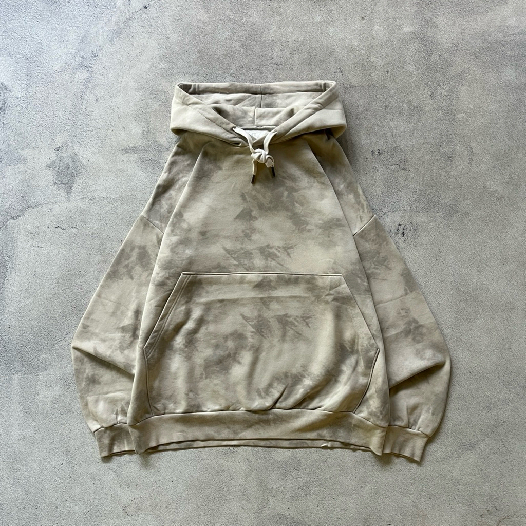 Oversized Hoodie Pigment Overdyed Color