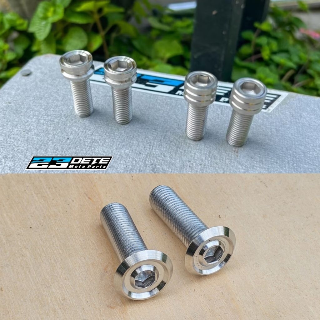 baut breket kaliper probolt stainless M10x25 bottom shock KYB / vixion / scorpio / rx king / fiz r /