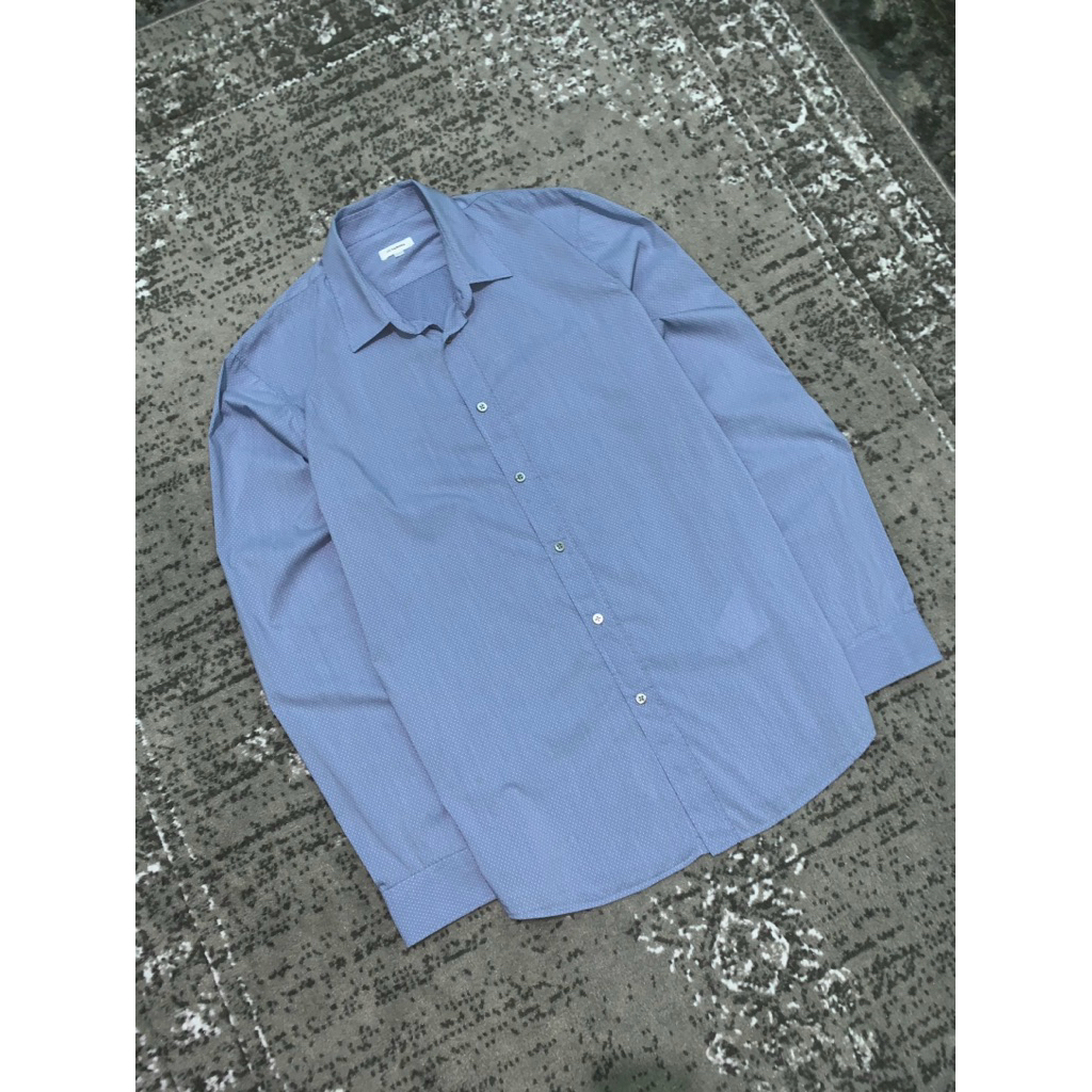 Jil Sander Made In Italy Textured Shirt | Kemeja Jil Sander