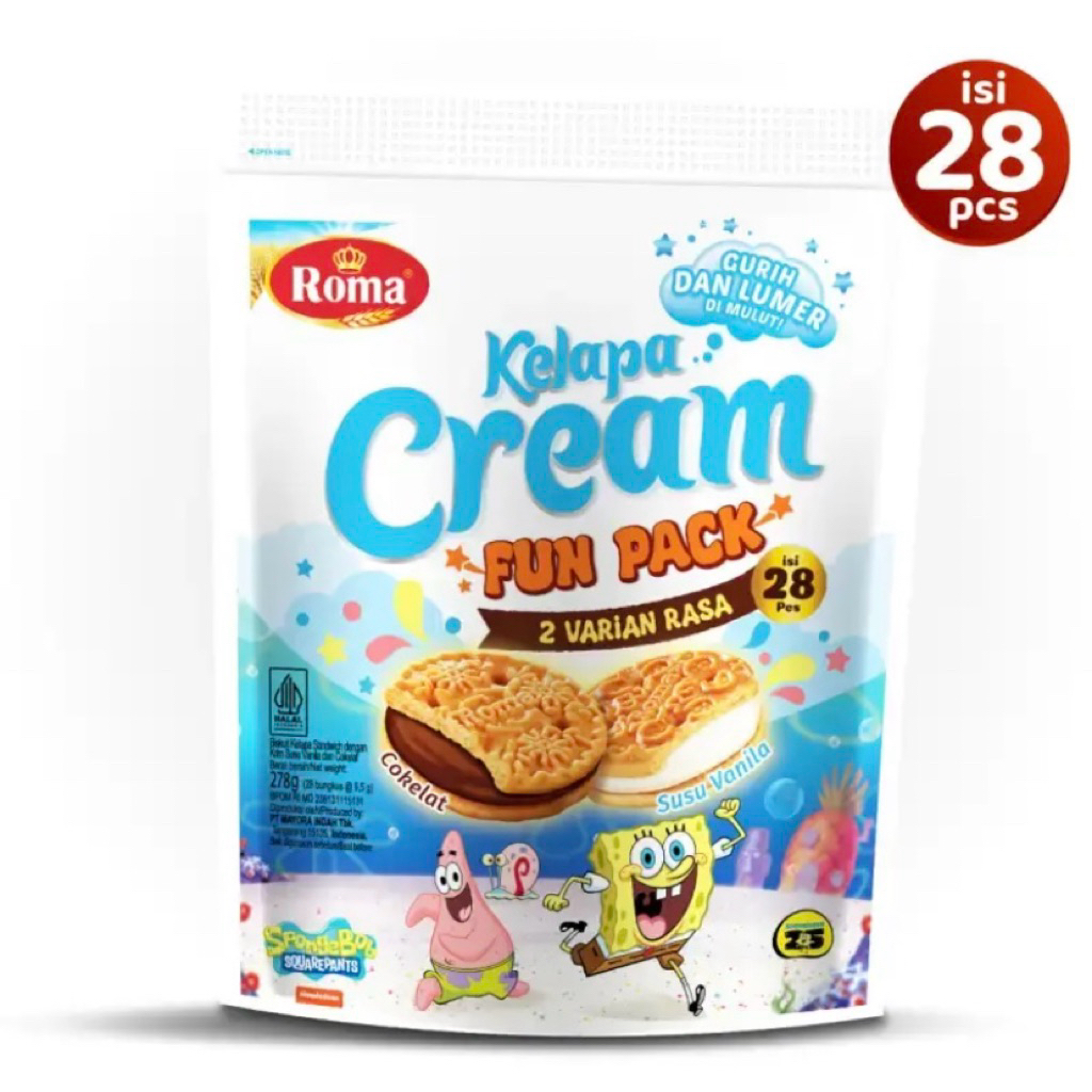 Biskuit Roma Kelapa Cream Festive Pouch