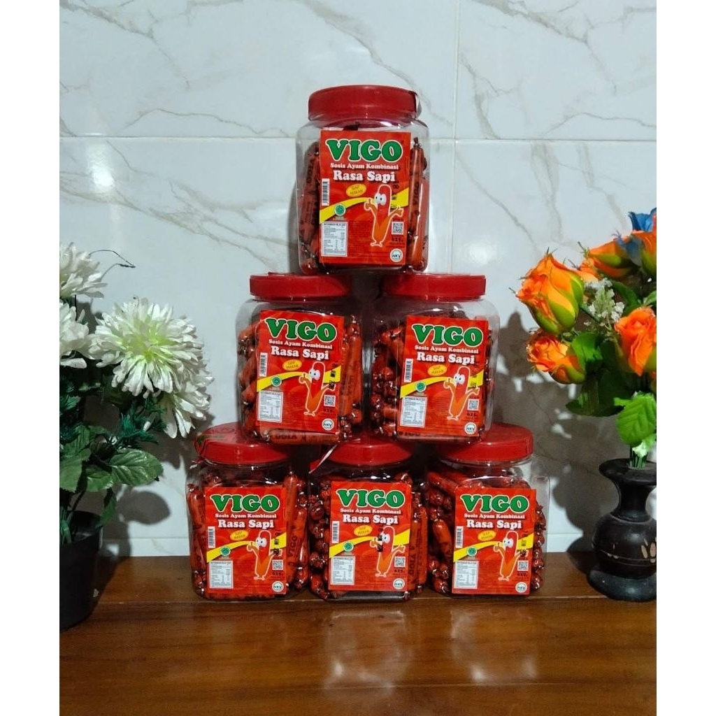 Vigo Sosis Vigo Toples 1 Karton Isi 6 toples