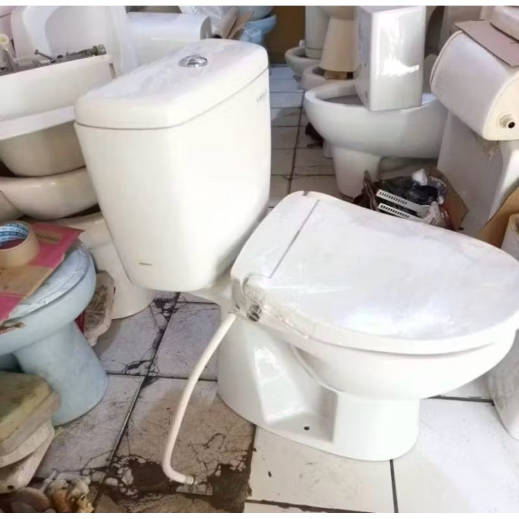 CLOSET DUDUK TOTO CW421 ECOWASER+ECOFLUSH|Closet komplit set siap pasang|Closet duduk toto