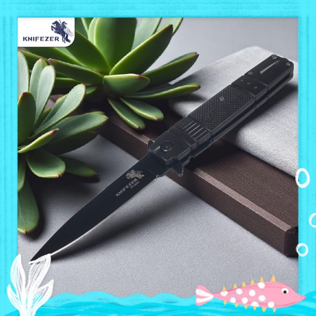 Pisau Lipat Outdoor Serbaguna Survival Tactical Knife - Browning