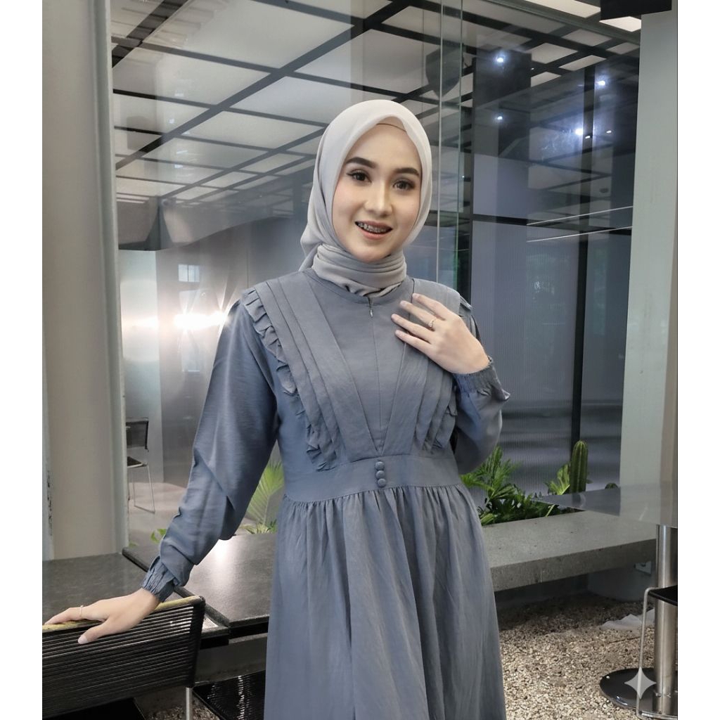size S, M, L, XL gamis basic busui gamis polos remaja daily gamis hitam maron navy