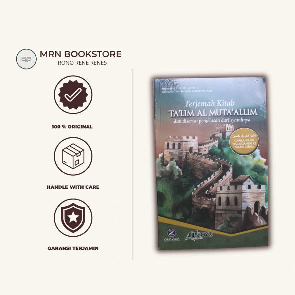 Buku Terjemah kitab Ta’lim al-Muta’alim | Lirboyo Press