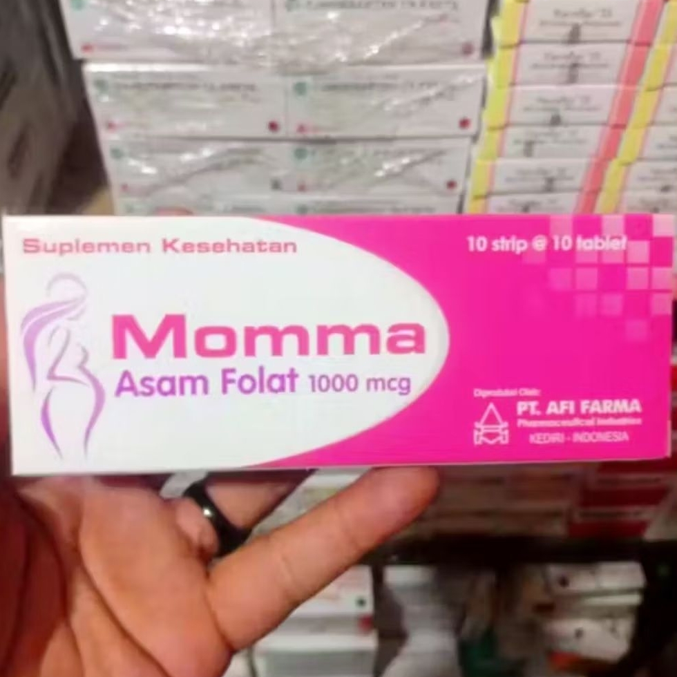 MOMMA ASAM FOLAT 1000 mcg BOX ISI 100 TABLET