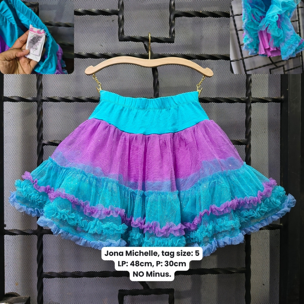 Rok Petticoat/Dalaman/Rok Layer 1-2 Lapis Gaun/Dress Anak Perempuan dan Wanita Dewasa Putih Aksesori