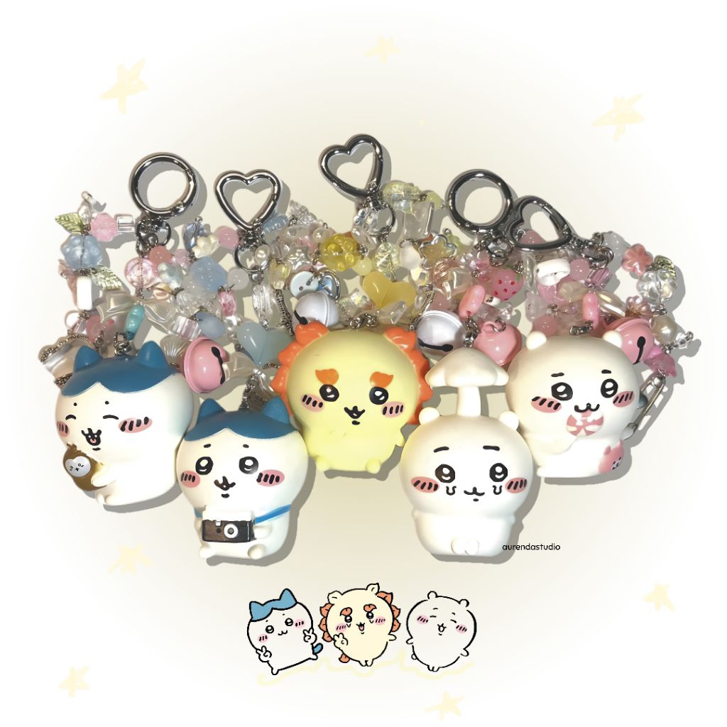 (aurendastudio) chiikawa bagcharm| chiikawa trinket| chiikawa keychain|