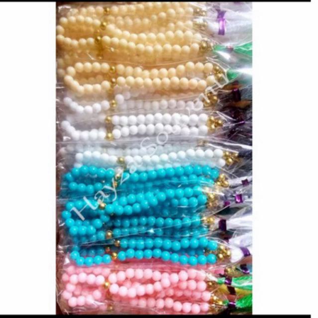 TASBIH SOUVENIR 33 MINI TASBIH KEMAS PLASTIK TASBIH SOUVENIR HAJI