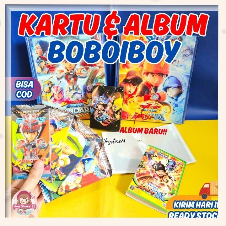Kartu Mainan Anak Trading Card BoboiBoy / Kartu Boboiboy/ Boboiboy Card/ Kartu Sachet/ Album Card Bo