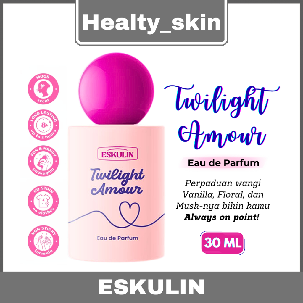 ESKULIN TWILIGHT AMOUR EAU DE PARFUM  30ml | Parfum tahan Lama Twilight Amour