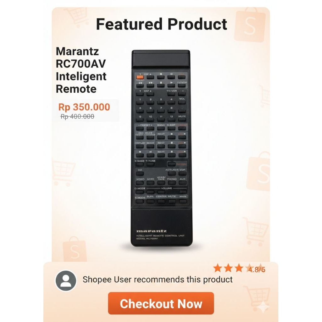 REMOTE AUDIO AMPLIFIER MARANTZ RC 700 AV