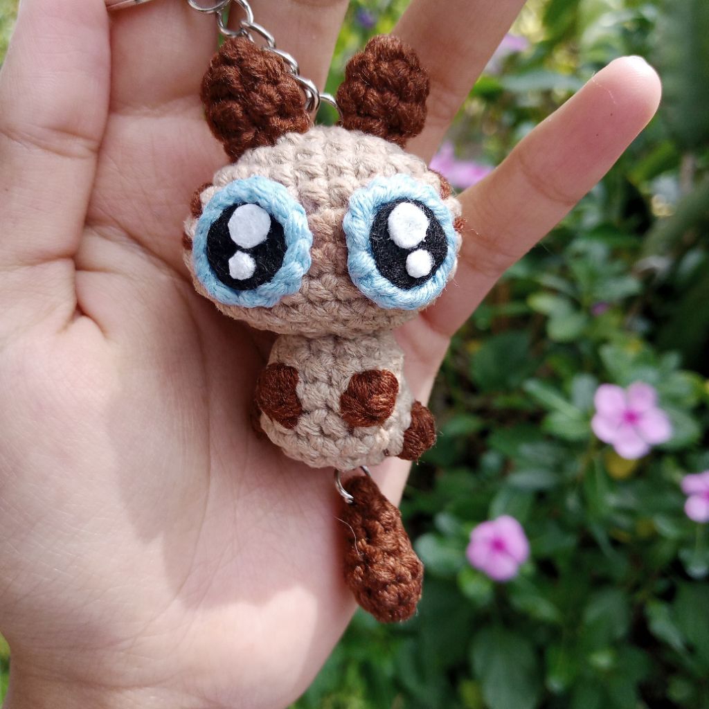 [CRONAD] Siamese Cat Amigurumi Keychain | Gantungan Kunci Boneka Rajut Kucing